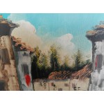 Средна маслена картина на фазер Испания, двойна рамка - 3617